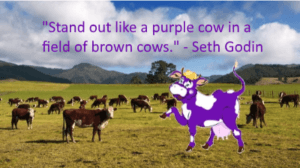 accounting firms can apply purple cow business differentiation from competitors